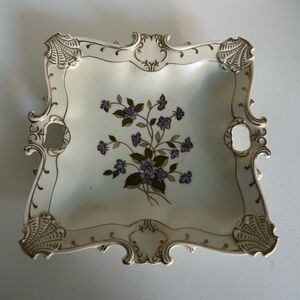 Hand Painted Vintage Lefton China Decorative Plate 2560